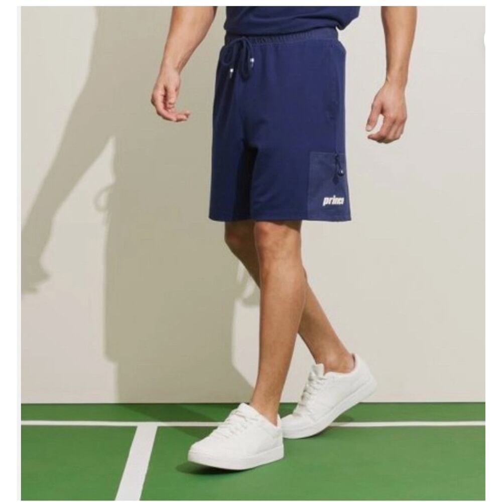 Prince Pickleball Men's Ponte Shorts 7" Navy Blue Active 2XL XXL NWT